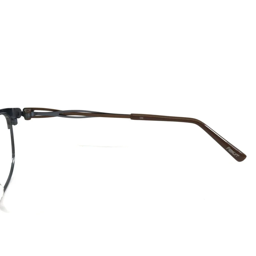 Flexon Eyeglasses Frames CLAUDETTE 210 Brown Teal Blue Cat Eye 52-18-135